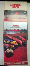 Catalogues trains Lionel 1979-1087 lot de 7 types différents 