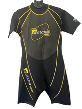 Gotcha Gear Mens Shorty Wetsuit XL Black Yellow Titanium 2 Surf Neoprene Diving