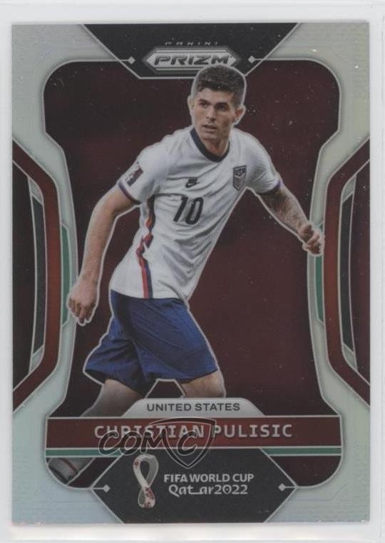2022 Panini Prizm World Cup Qatar Silver Prizm Christian Pulisic #201 0dq7