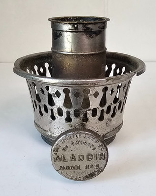 Aladdin Nickel Model 5 Burner Basket for Mantle Lamps