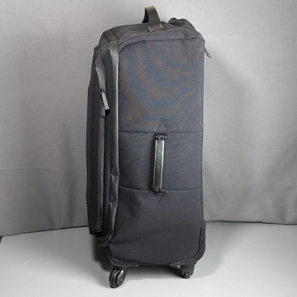 Maleta de viaje BRIC'S Moleskin 26 pulgadas negra mediana nailon 360 giratoria equipaje Foto 3 de 4