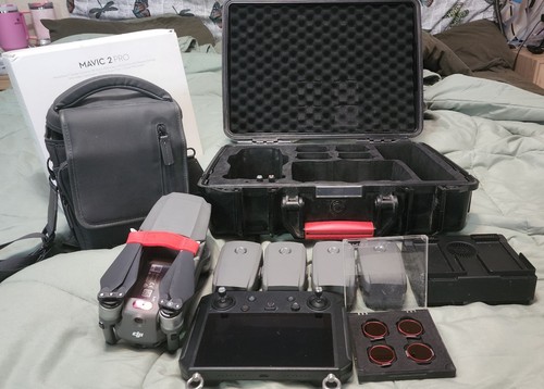 DJI Mavic 2 Pro Drone Smart Controller / 4 Batteries Fly More Case ND ...