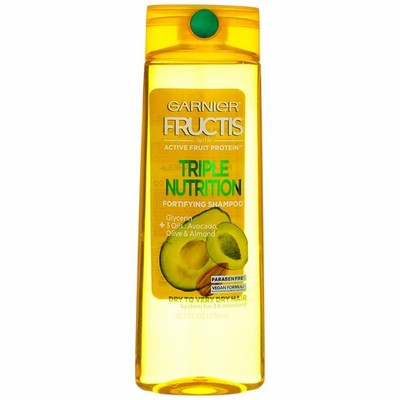 Garnier Hair Care Fructis Triple Nutrition Shampoo, 12.5 Fluid Ounce