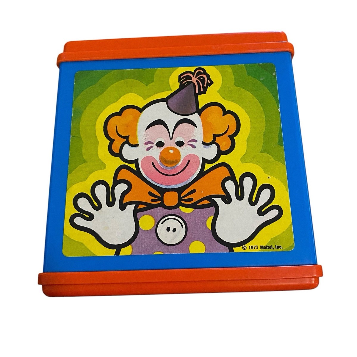Vintage Jack In The Music Box 1976 Mattel Clown Pop Goes The