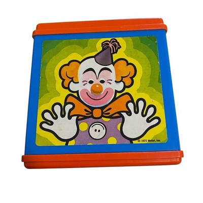 Vintage Jack In The Music Box 1976 Mattel Clown Pop Goes The