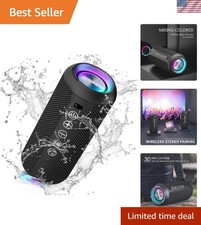 TWS Pairing RGB Bluetooth Speaker - 30H Playtime, Perfect for Parties Outdoors