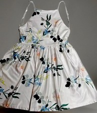 FANCY INN Sleeveless Dress Floral Print Adjustable Straps Back Zip Size XL