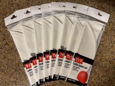 Lot of Eight 8 NEW TYR Latex Adult WHITE Swim Caps One Size Sealed Packages