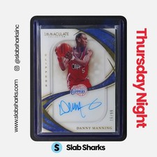 2019 PANINI IMMACULATE COLLECTION DANNY MANNING SHADOWBOX SIGNATURES AUTO /99