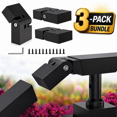 180° Adjustable Handrail Pivot Connectors Cable Railing Deck Stair Rail Fittings