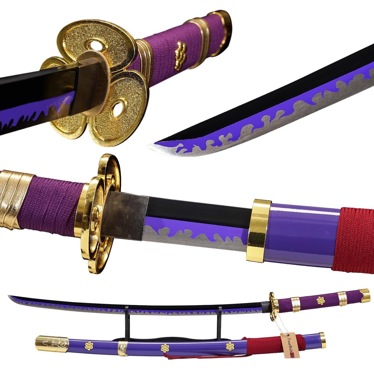 Purple Enma Zoro Sword,1095 high Carbon Steel 41