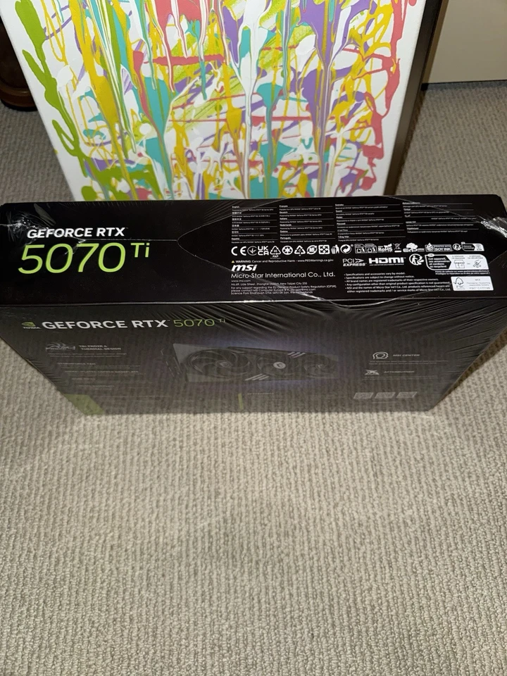 MSI GeForce RTX 5070 Ti 16G GAMING TRIO OC - NUEVO/SELLADO Foto 4 de 4