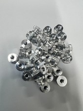 Knurled Thumb Nut Aluminum 8-32 Thread 9/32 length - 20 Pieces 7213A