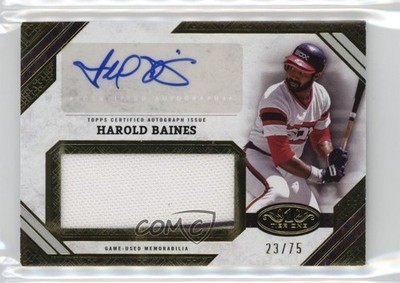 2025 Topps Tier One Jumbo Relic 23/75 Harold Baines #AJR-HB Auto HOF 10pz