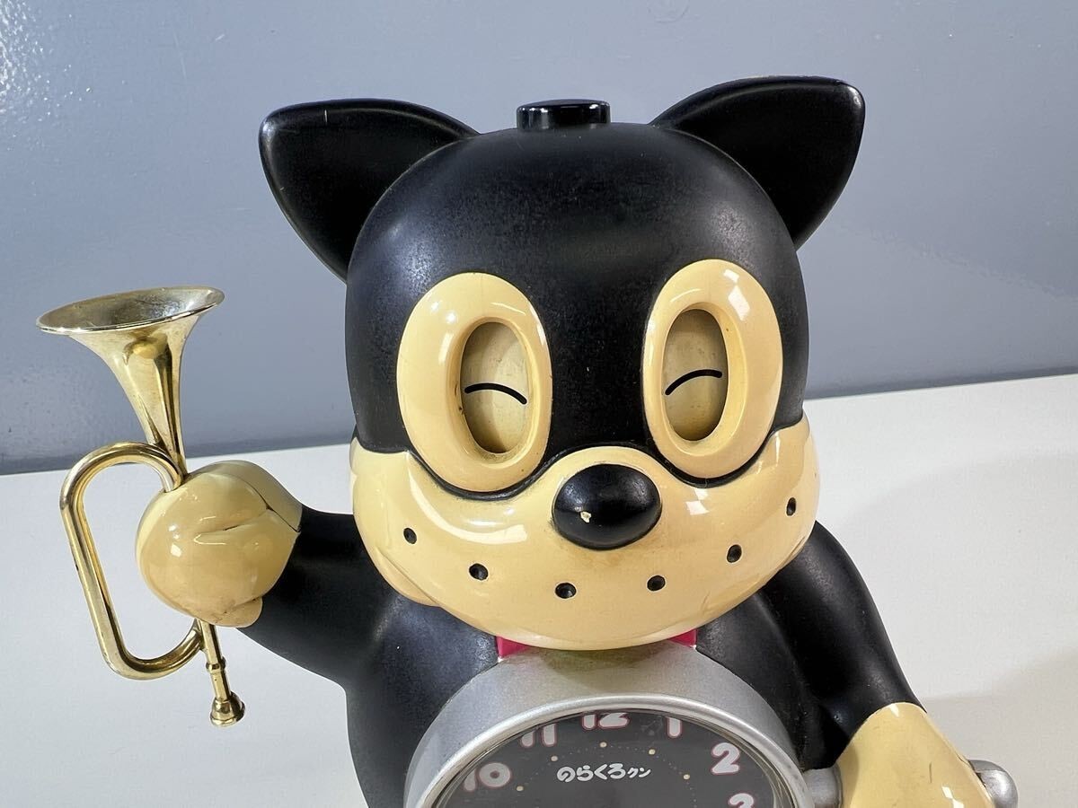Rhythm Quartz NORAKURO Alarm Clock Black Height Rare Japan Holiday