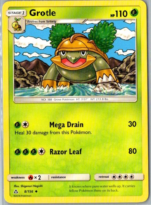 Grotle Ultra Prism Non-Holo Pokémon TCG