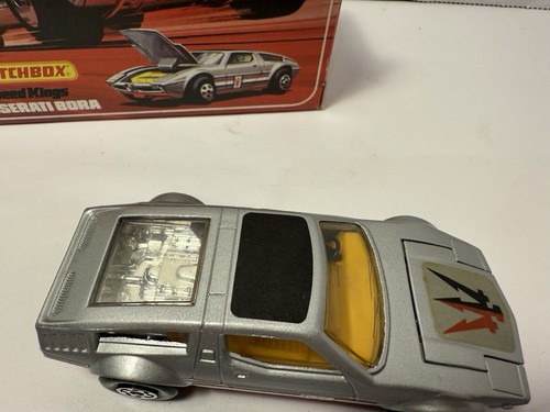 MATCHBOX SPEED KINGS K-56 - MASERATI BORA (SILVER) - DIECAST - BOX - Picture 5 of 7