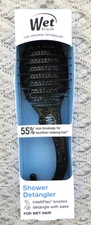 Wet Brush Shower Hair Detangler InteliFlex Bristles -Wet  Dry Hair-Black Glitter