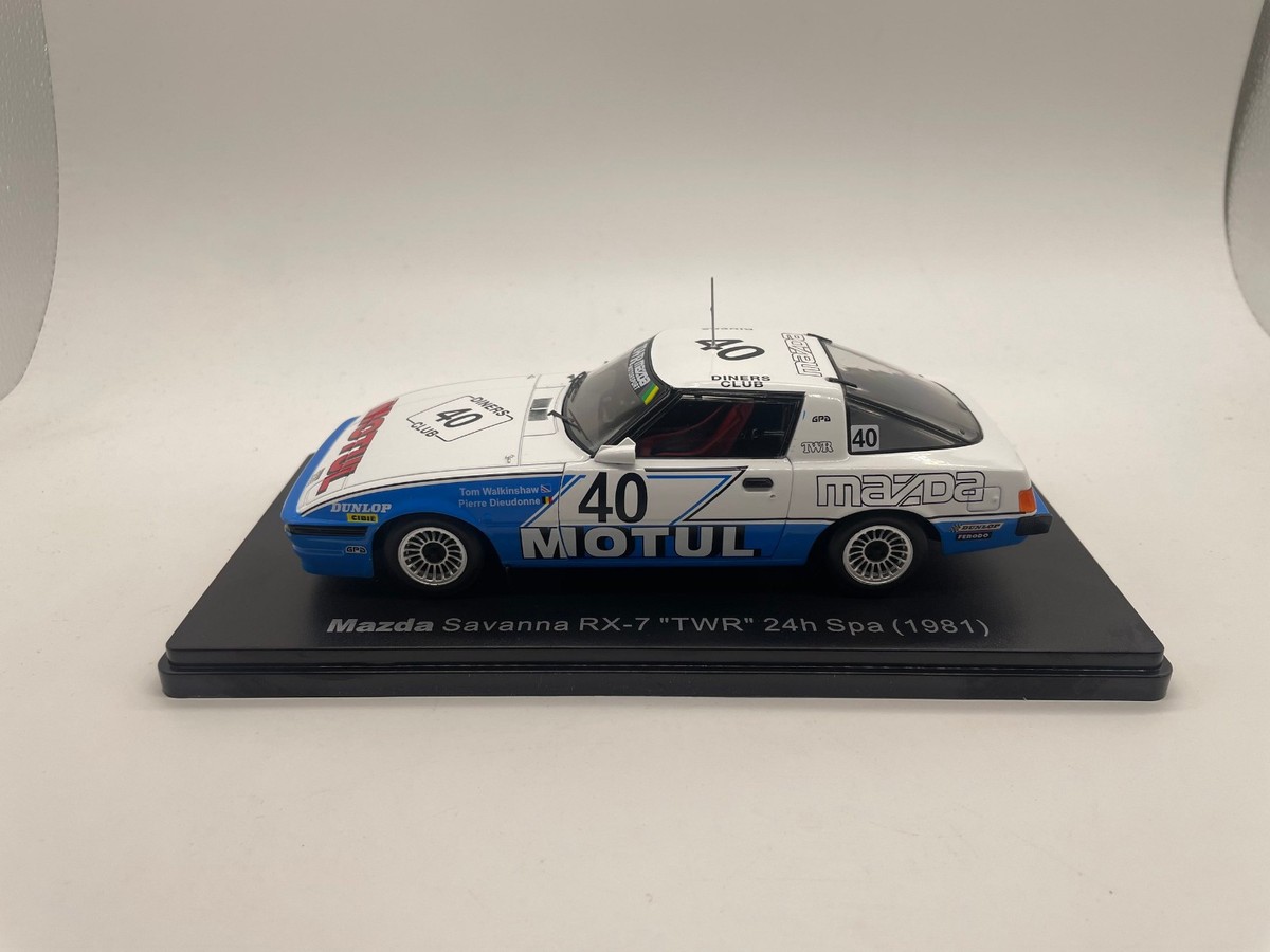 Mazda Savanna RX-7 TWR 24h Spa 1981 #40 2 Open Door 1:24 Scale