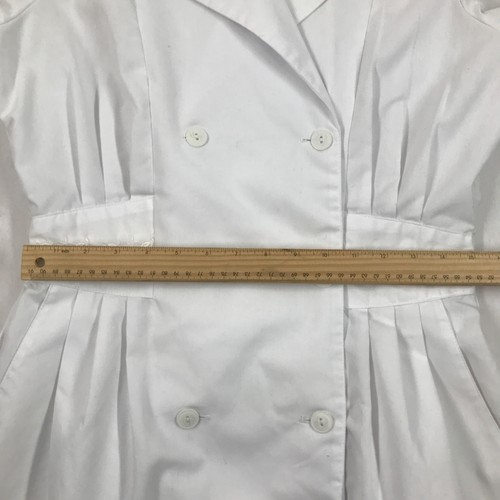 Abito doppiopetto uniforme infermiere bianco pesche vintage tg 14 spalline - Foto 22 di 23