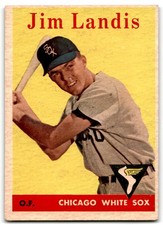 1958 Topps Jim Landis Chicago White Sox #108