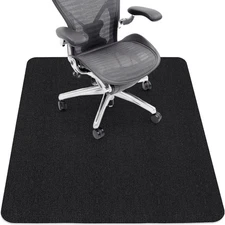 Sycoodeal Office Chair Mat 48x36 Anti-Slip Floor Protector Hardwood Tile