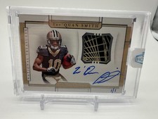 2018 Panini National Treasures Tre'Quan Smith Auto Autograph Patch Game Used 1/1