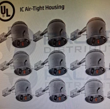(9-PACK) SUNOCO LIGHTS 6" INCH REMODEL RECESSED CAN HOUSING LIGHT - IC AIR TIGHT