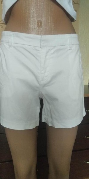 Women Banana Republic Shorts White Spandex 38