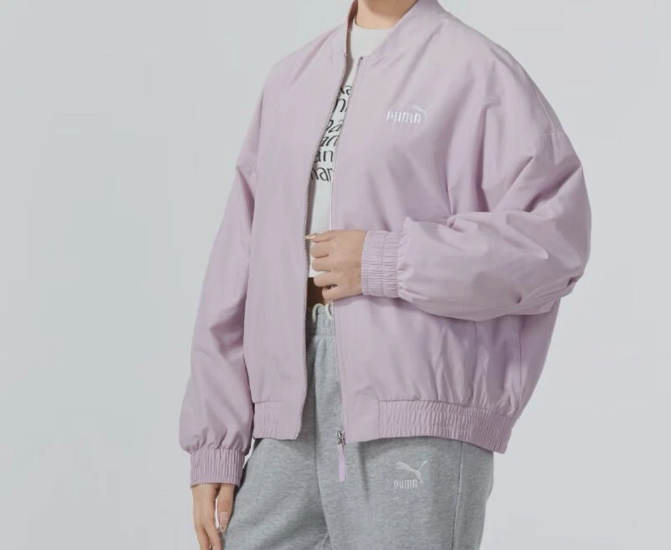 PUMA Style Full Zip Jacket Womens Purple Casual Athletic Outerwear 62368760 - Image 4 of 4