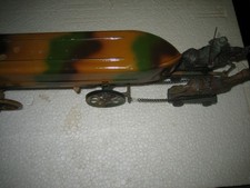 Lineol Pontonwagen mit Pferden und 1 Reiter