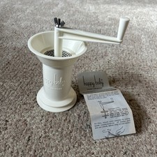 Vtg Happy Baby Fresh Food Manual Masher Grinder Mill Portable Healthy Infant Yum
