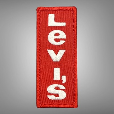 Vintage Style Levi's Levis Red Tab Embroidered Sew On Patch 3.5 x 1.25 