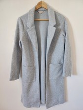 Pale Blue Long Collared Cardigan/Coat Ladies Size 8 - Casual- Smart - Work