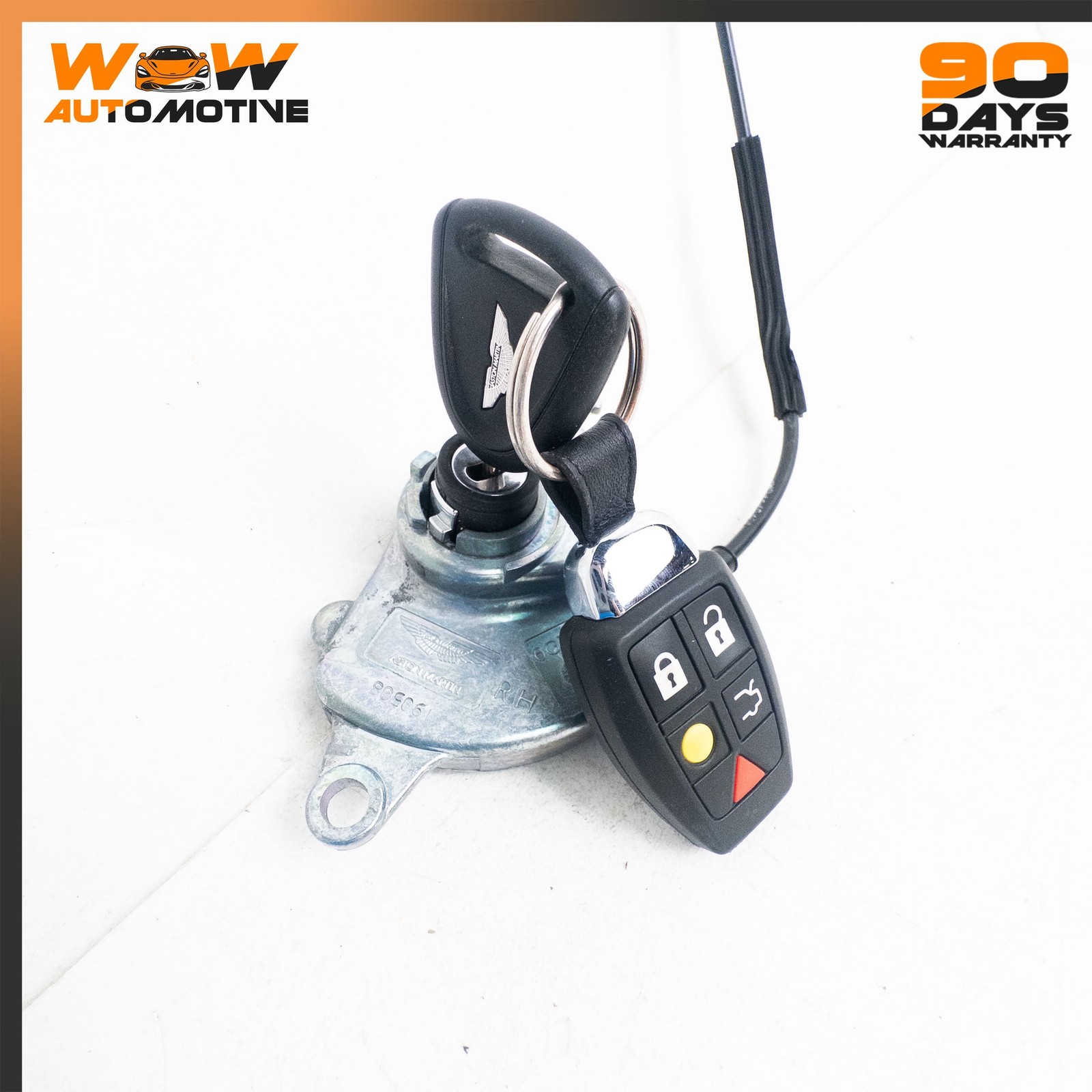 06-16 ASTON MARTIN V8 VANTAGE RIGHT DOOR LOCK CYLINDER KEY SMART ENTRY REMOTE OE