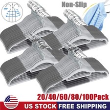 Durable Plastic Hangers Non Slip for Clothes Coat 360  Swivel Hook Heavy Duty