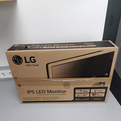 24 '' LG 24MB56HQ Full HD IPS HDMI VGA Monitor Display Neu 