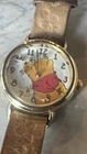 Vintage Timex Disney Winnie the Pooh Watch Brown Leather Band