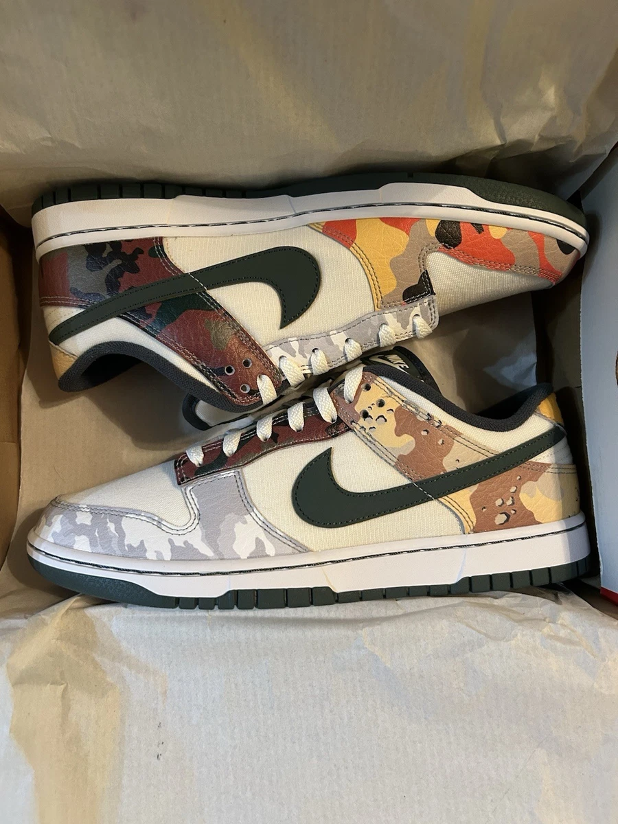 Nike Dunk SE Low Sail Multi-Camo - огромный выбор по лучшим ценам