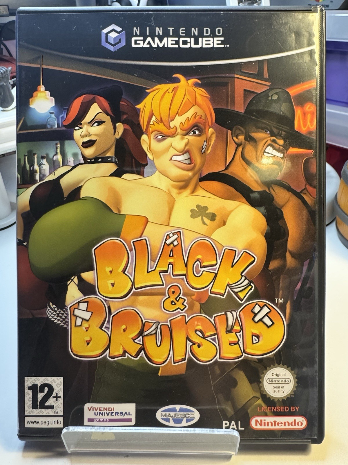 Black & Bruised Nintendo GameCube Complete With Manual (PAL) VGC