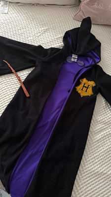 Warner Bros. Studio Store Harry Potter Hooded Robe Costume M Black/Purple