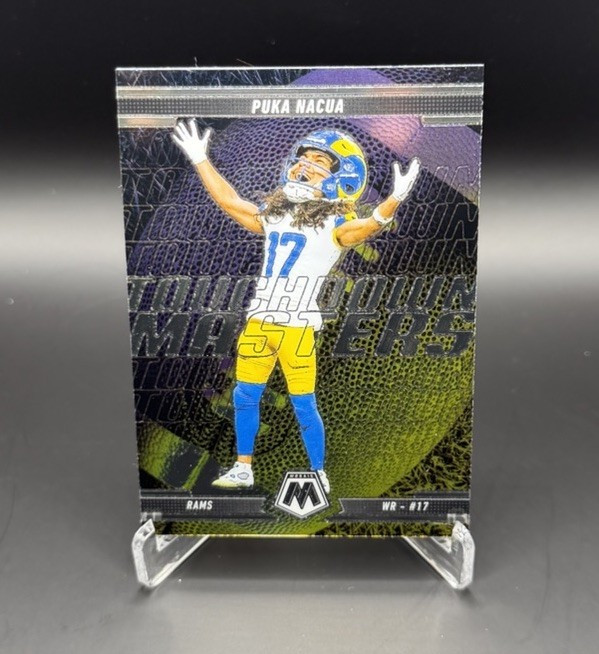 Panini Mosaic 2025 Puka Nacua Los Angeles Rams Touchdown Masters #12 Insert