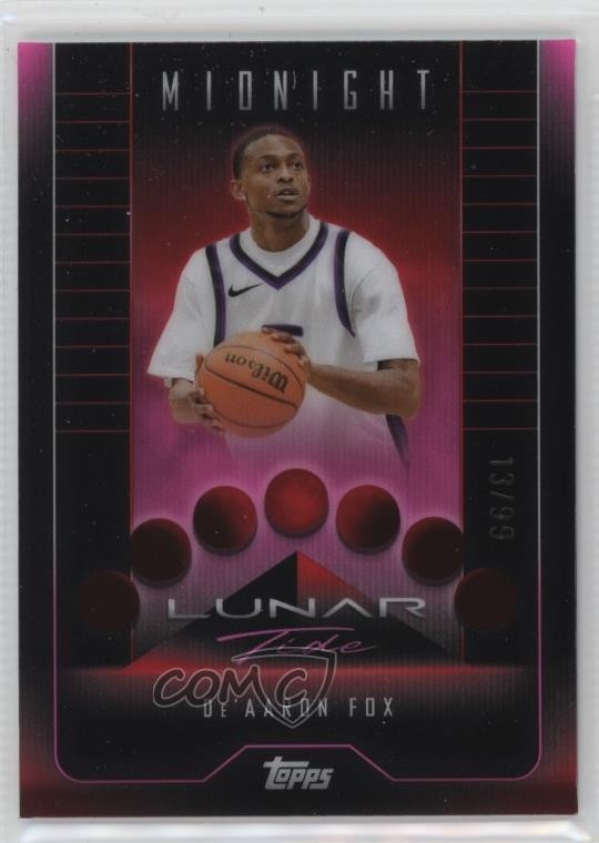 2023-24 Topps Midnight Lunar Tide Twilight /99 De'Aaron Fox #LT-4 6o3