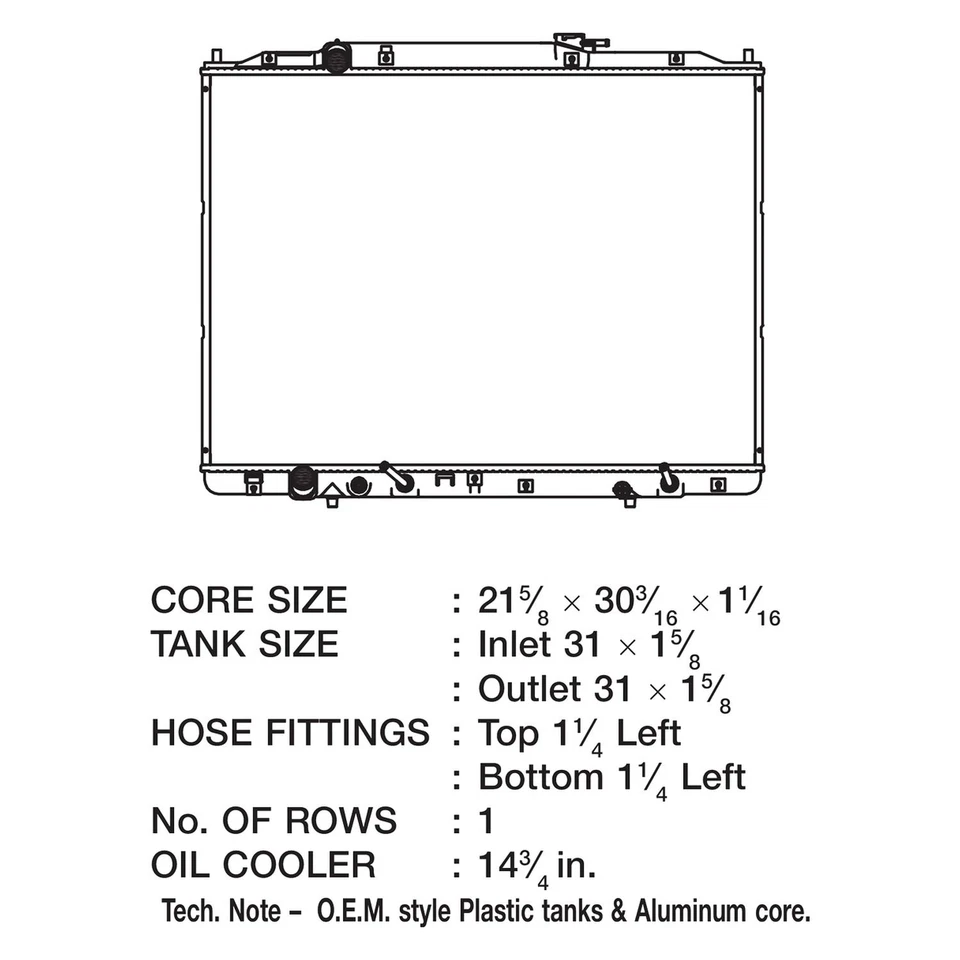 For Honda Pilot 2009-2015 CSF Engine Coolant Radiator Foto 2 de 2