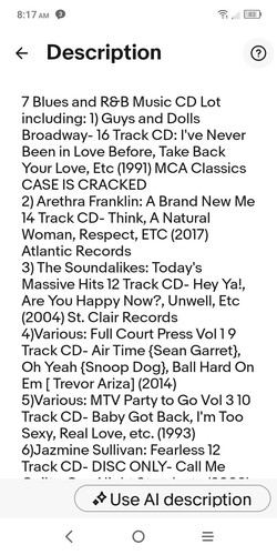 R&B Blues CD Lot, 7 Disc Set: Arethra Franklin, Guys and Dolls, MTV, (SEE DESC) - Picture 2 of 17
