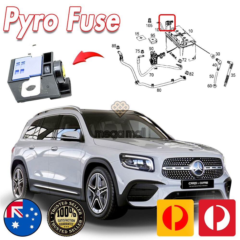 A0009822904 Cut-off Crash Fuse For Mercedes Benz GLB 200