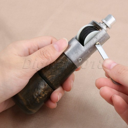 DIY Herramienta de cuero Máquina de coser a mano Hilo Borde Costura Cinturón Tiras Zapatero - Imagen 4 de 14