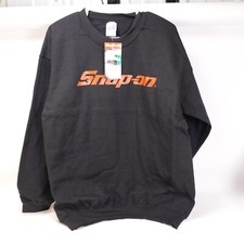 Snap On New Black Pullover Crew Sweatshirt Size Large