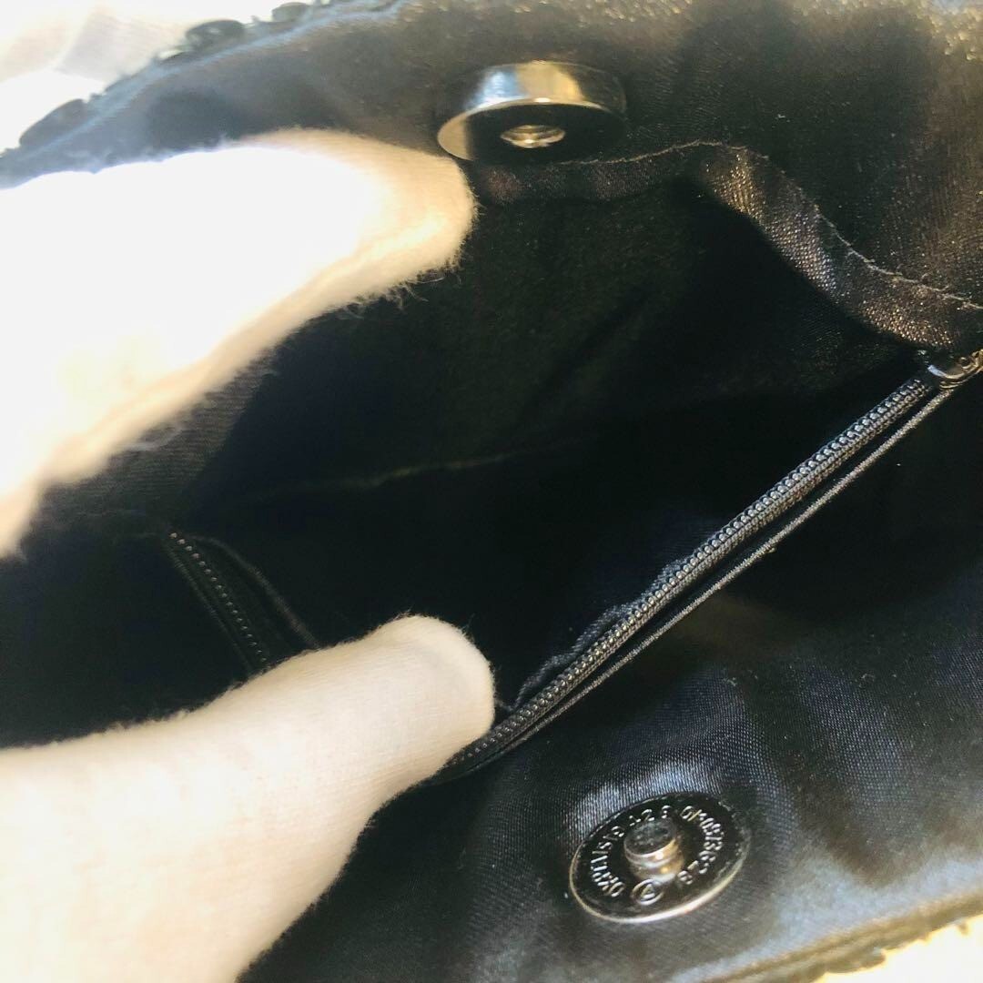 Givenchy Black Silver Sequin Handbag Evening Bag … - image 14