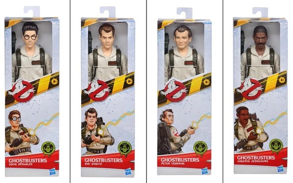 "Hasbro Ghostbusters Classic 1984 12\" Action Figure Peter,Winston,Egon,Ray Set"-image